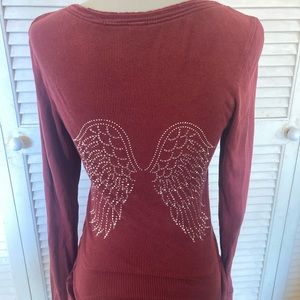 Angel wing long sleeve shirt
